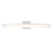 Kuzco Soho 27in LED Vanity | Brushed Nickel and White Acrylic Diffuser | Bathroom & Powder Room | Model VL13424-BN