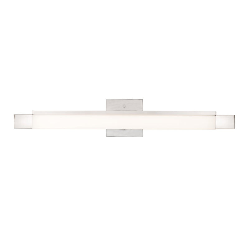 Kuzco Soho 27in LED Vanity | Brushed Nickel and White Acrylic Diffuser | Bathroom & Powder Room | Model VL13424-BN