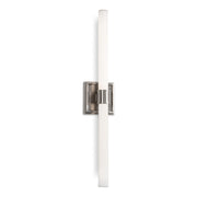 Kuzco Rona 24in 1-Light LED Vanity Light | Brushed Nickel and Opal Glass | Bathroom Vanity & Hallway Light | 4.5 x 24 x 2.75 in | Model VL17024-BN