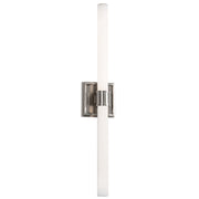 Kuzco Rona 24in 1-Light LED Vanity Light | Brushed Nickel and Opal Glass | Bathroom Vanity & Hallway Light | 4.5 x 24 x 2.75 in | Model VL17024-BN