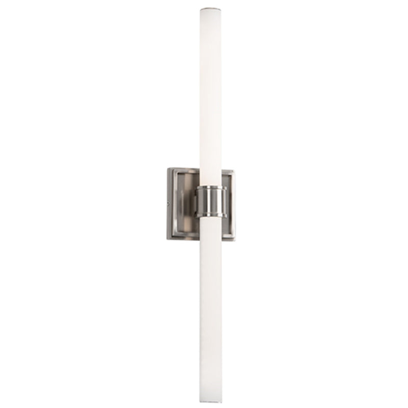 Kuzco Rona 24in 1-Light LED Vanity Light | Brushed Nickel and Opal Glass | Bathroom Vanity & Hallway Light | 4.5 x 24 x 2.75 in | Model VL17024-BN