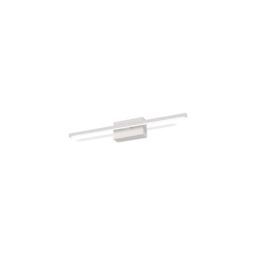 Kuzco Vega Minor 24in 1-Light LED Vanity Light | Modern White Aluminum and Acrylic | Bathroom Vanity | 24 x 3 x 2.12 in | Model VL18224-WH