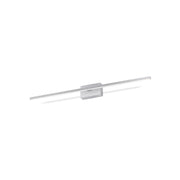Kuzco Vega Minor 36in 1-Light LED Vanity Light | Modern Brushed Nickel and White Acrylic Diffuser | Bathroom Vanity | Model VL18236-BN