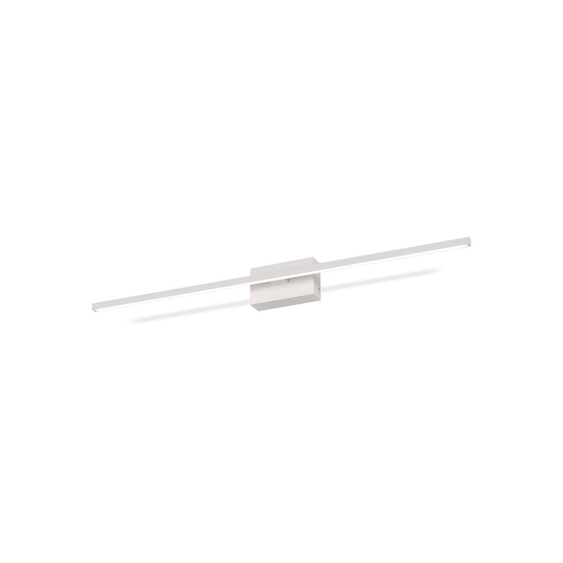 Kuzco Vega Minor 36in 1-Light LED Vanity Light | Modern White Aluminum and White Acrylic Diffuser | Bathroom Vanity | Model VL18236-WH