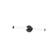Kuzco Akari 24in 13W LED Vanity Light | Black and Frosted Acrylic Diffuser | Bathroom Vanity & Powder Room | Model VL18524-BK