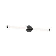 Kuzco Akari 32in LED Vanity | Black and Frosted Acrylic Diffuser | Bathroom Vanity | 33.25 x 1.5 in | Model VL18532-BK