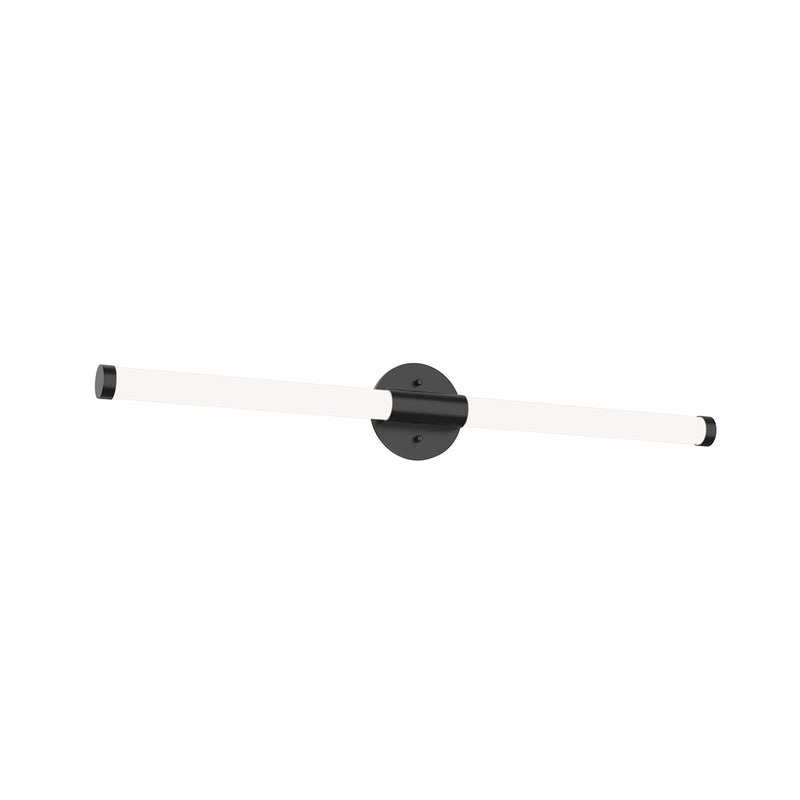 Kuzco Akari 32in LED Vanity | Black and Frosted Acrylic Diffuser | Bathroom Vanity | 33.25 x 1.5 in | Model VL18532-BK