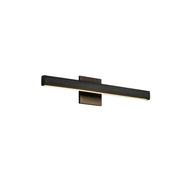 Kuzco Vera 23in 1-Light LED Vanity Light | Modern Black Aluminum and White PC Diffuser | Bathroom Vanity | 22.88 x 22.88 x 4.75 in | Model VL20323-BK