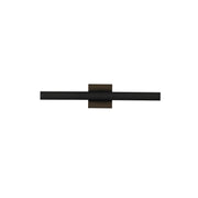 Kuzco Vera 23in 1-Light LED Vanity Light | Modern Black Aluminum and White PC Diffuser | Bathroom Vanity | 22.88 x 22.88 x 4.75 in | Model VL20323-BK