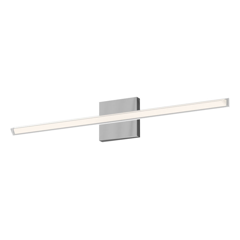 Kuzco Saphir 34in 1-Light LED Vanity Light | Modern Chrome and Clear Frosted Acrylic | Bathroom Vanity | 3150lm 3000K 90CRI | Model VL27534-CH