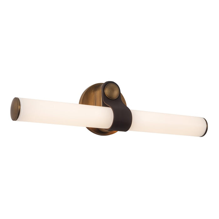 Kuzco Ledger Dimmable LED 20" Brass Dimmable LED Bathroom, Vintage Brass