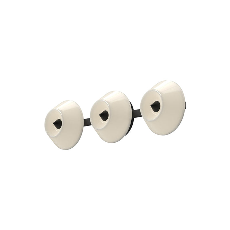 Kuzco Holt 21in LED Vanity Light | Black and Glossy Opal Glass | Bathroom & Powder Room | Model VL45721-BK-GO