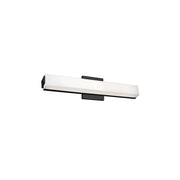 Kuzco Latitude 21in LED Vanity Light | Black and White Acrylic Diffuser | Bathroom & Powder Room | 20.75 x 2.75 x 3.12 in | Model VL47221-BK