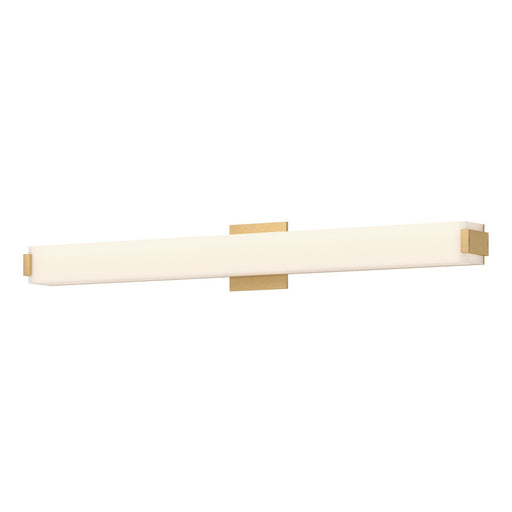 Kuzco Latitude 37in 1-Light Vanity Light | Modern Brushed Gold Aluminum and White Acrylic | Bathroom & Powder Room | 3600lm | Model VL47237-BG