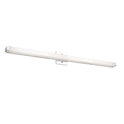 Kuzco Latitude-Slim 37in 49W LED Vanity Light | Chrome and White Acrylic Diffuser | Bathroom Vanity & Powder Room | Model VL4737-CH