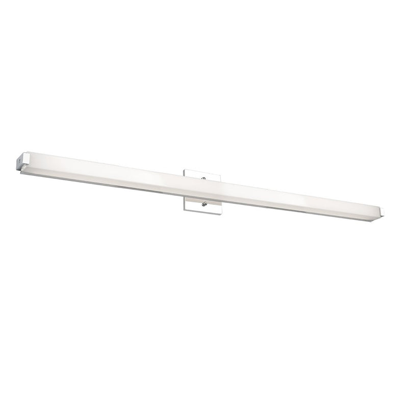 Kuzco Latitude-Slim 37in 49W LED Vanity Light | Chrome and White Acrylic Diffuser | Bathroom Vanity & Powder Room | Model VL4737-CH