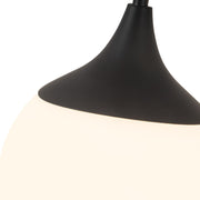 Kuzco Nouveau 25in 3-Light Vanity Light | Art Nouveau Matte Black and Opal Glass | Bathroom & Powder Room | 25.62 x 11.88 in | Model VL505125MBOP