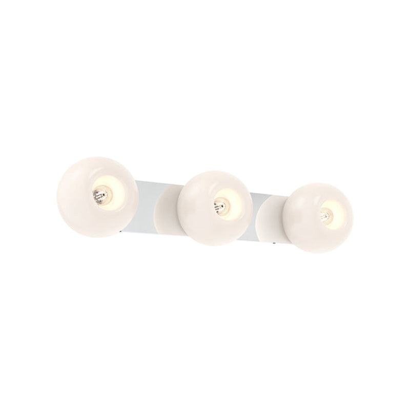 Kuzco Samar 32in 3-Light Vanity Light | Modern Chrome Steel and Opal Glass | Bathroom Vanity & Powder Room | Model VL57532-CH-OP