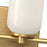 Kuzco Nola 5 32" Light Vanity Light, Gold/Glossy Opal/Opal