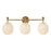 Kuzco Cherise 29" Gold, Brushed Gold/Glossy Ribbed Opal Glass - VL579328BGGR
