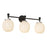 Kuzco Cherise 29" Black, Matte Black/Glossy Ribbed Opal Glass