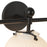 Kuzco Cherise 29" Black, Matte Black/Glossy Ribbed Opal Glass