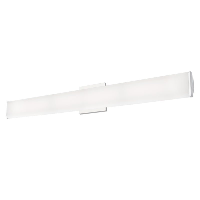 Kuzco Ferguson 36in 1-Light LED Vanity | Modern Chrome and White Acrylic Diffuser | Bathroom Vanity | 36.12 x 4 x 1.88 in | Model VL60236-CH