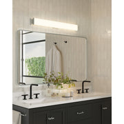 Kuzco Ferguson 36in 1-Light LED Vanity | Modern Chrome and White Acrylic Diffuser | Bathroom Vanity | 36.12 x 4 x 1.88 in | Model VL60236-CH