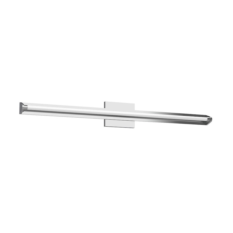 Kuzco Plymouth 37in LED Vanity Light | Chrome and Frosted PC Diffuser | Bathroom & Powder Room | 37.5 x 2.88 in | Model VL60637-CH