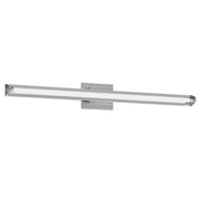 Kuzco Plymouth 37in LED Vanity Light | Chrome and Frosted PC Diffuser | Bathroom & Powder Room | 37.5 x 2.88 in | Model VL60637-CH