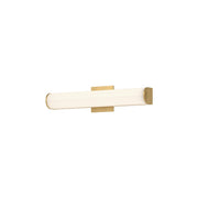 Kuzco Longitude 20in 1-Light LED Bathroom Vanity Light | Modern Brushed Gold Aluminum and White Acrylic | Bathroom & Powder Room | Model VL61220-BG