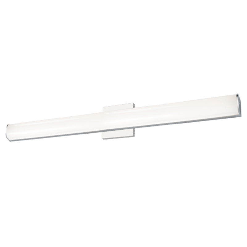 Kuzco Longitude 36in LED Vanity | Modern Chrome and White Acrylic | Bathroom Vanity Light | Model VL61236-CH