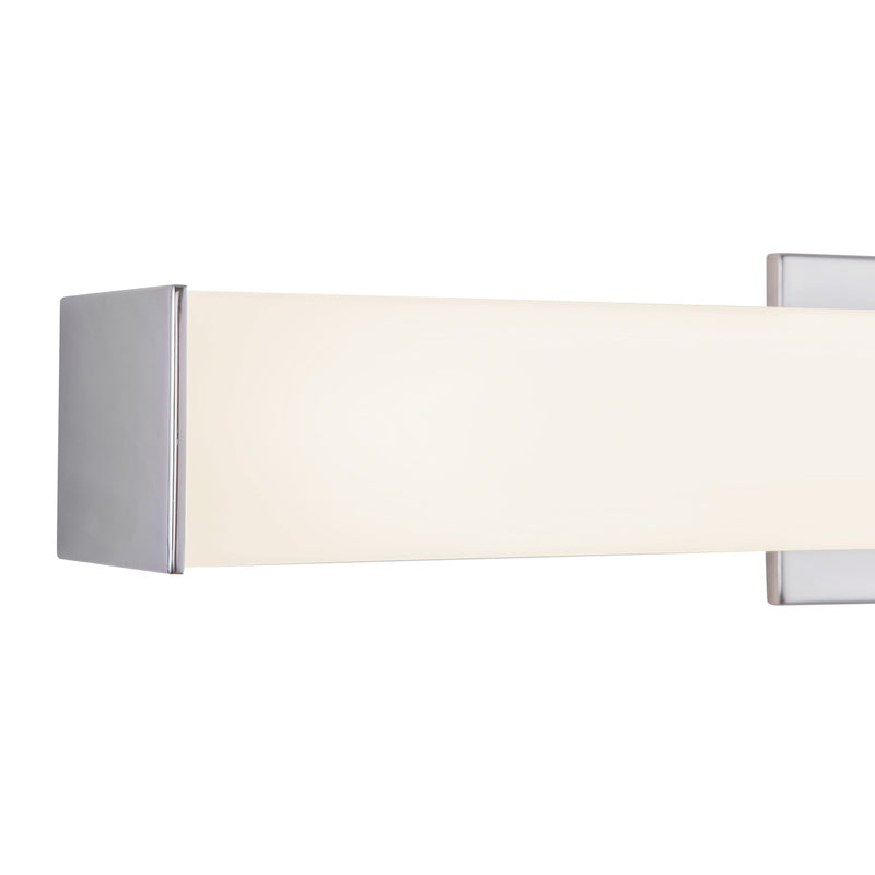 Kuzco Jane 24in LED Vanity | Chrome and White Acrylic Diffuser | Bathroom Vanity | 24 x 2.88 in | Model VL62224-CH