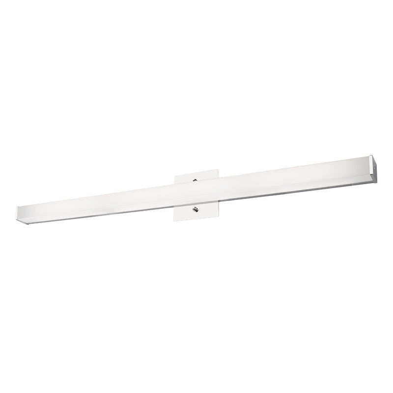 Kuzco Jane-Slim 36in 49W LED Vanity Light | Chrome and White Acrylic Diffuser | Bathroom Vanity & Damp Location | 36 x 4.5 x 2.5 in | Model VL6236-CH