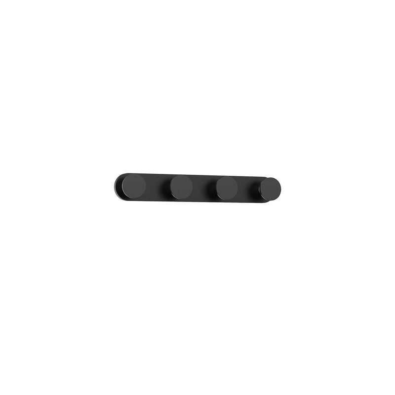 Kuzco Edna 16in 1-Light LED Vanity Light | Modern Black Metal and Frosted PC Diffuser | Bathroom Vanity | 16 x 2.5 x 2 in | Model VL63316-BK