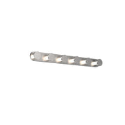 Kuzco Edna 25in 1-Light LED Vanity Light | Modern Brushed Nickel and Frosted PC Diffuser | Bathroom Vanity | 25 x 2.5 x 2 in | Model VL63325-BN