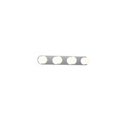 Kuzco Rezz 16in LED Vanity Light | Modern Chrome and Opal Glass | Bathroom Vanity & Powder Room Light | 850lm 3000K 90CRI Dimmable | Model VL63416-CH