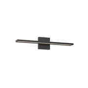 Kuzco Brio 24in LED Vanity Light | Black and Acrylic Light Guide | Bathroom Vanity | 24.62 x 2.62 in | Model VL63624-BK
