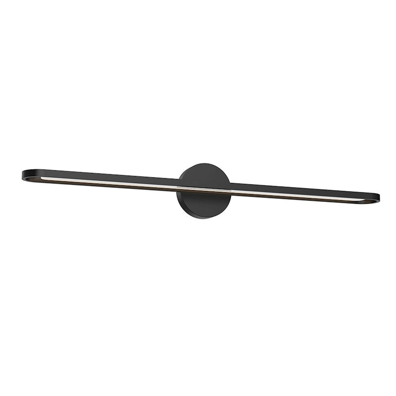 Kuzco Marlon 36in LED Vanity Light | Modern Black Aluminum and Acrylic Light Guide | Bathroom Vanity | 35 x 0.62 x 3.25 in | Model VL63736-BK