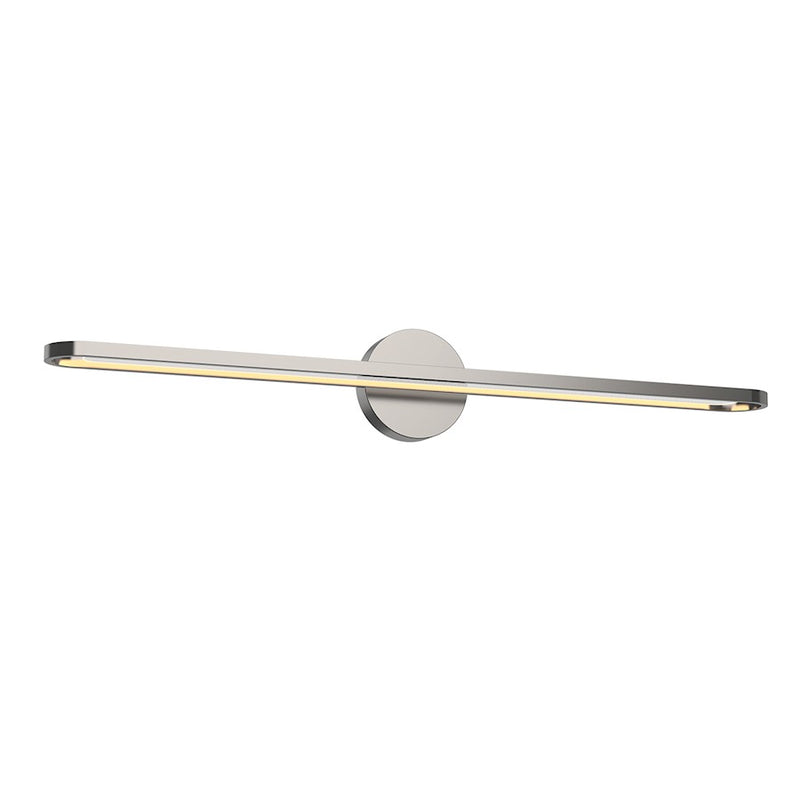 Kuzco Marlon 36in LED Vanity Light | Brushed Nickel and Acrylic Light Guide | Bathroom Vanity | Model VL63736-BN