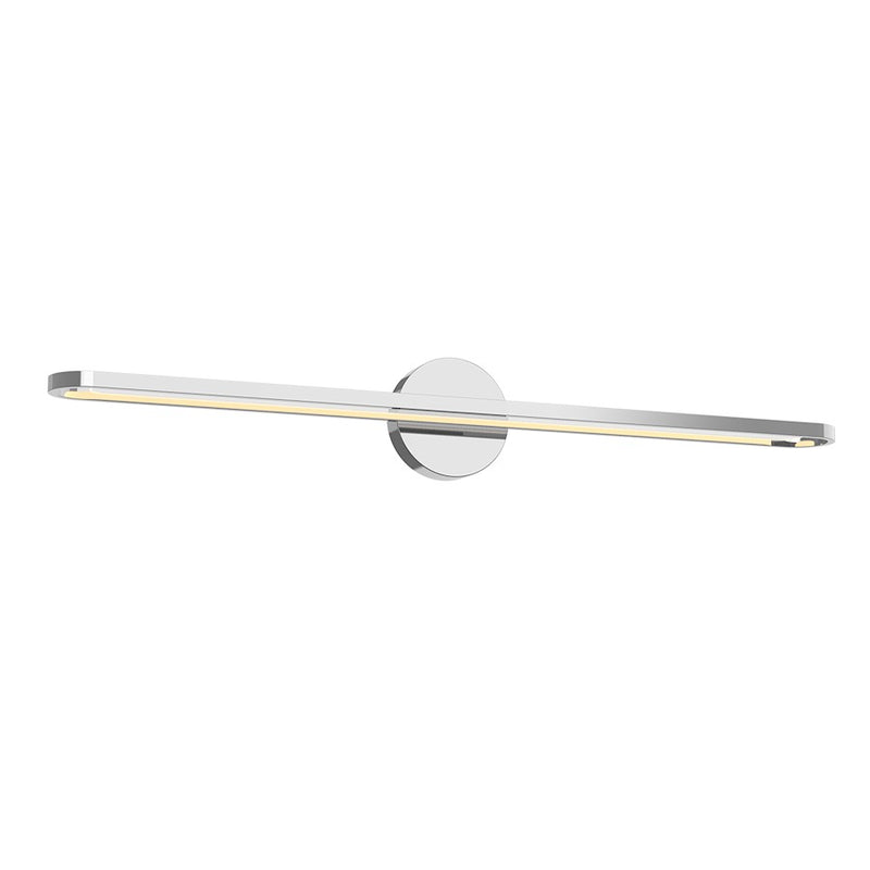 Kuzco Marlon 36in LED Vanity Light | Modern Chrome and Acrylic Light Guide | Bathroom Vanity & Dressing Area | 35 in W, 2040 | Model VL63736-CH