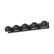 Kuzco Willow 40in 5-Light Vanity Light | Matte Black Metal | Bathroom & Powder Room | 39 x 5 x 6 in | Model VL648540MB
