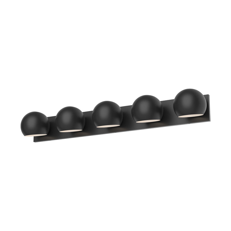 Kuzco Willow 40in 5-Light Vanity Light | Matte Black Metal | Bathroom & Powder Room | 39 x 5 x 6 in | Model VL648540MB