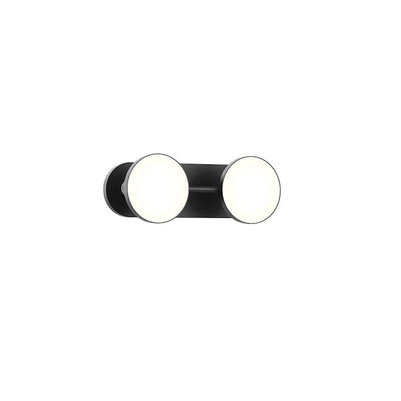 Kuzco Novel 13in 1-Light LED Vanity Light | Modern Black Steel and Acrylic Light Guide | Bathroom & Powder Room | Model VL72213-BK