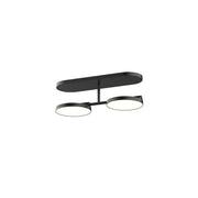 Kuzco Novel 13in 1-Light LED Vanity Light | Modern Black Steel and Acrylic Light Guide | Bathroom & Powder Room | Model VL72213-BK