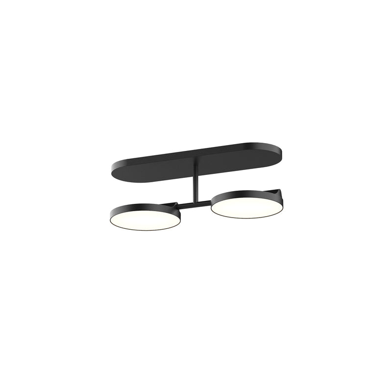 Kuzco Novel 13in 1-Light LED Vanity Light | Modern Black Steel and Acrylic Light Guide | Bathroom & Powder Room | Model VL72213-BK