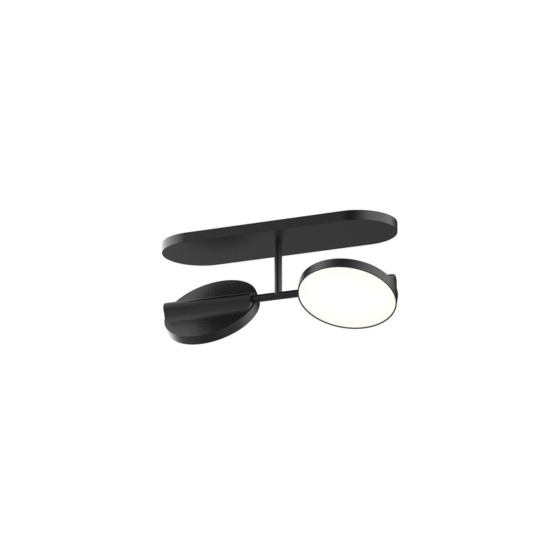 Kuzco Novel 13in 1-Light LED Vanity Light | Modern Black Steel and Acrylic Light Guide | Bathroom & Powder Room | Model VL72213-BK