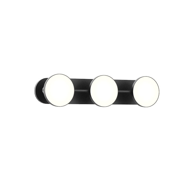 Kuzco Novel 21in LED Vanity Light | Modern Black Aluminum and Acrylic Light Guide | Bathroom & Hallway | 21.25 x 5.25 x 6 in | Model VL72221-BK