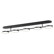 Kuzco Novel 37in 1-Light LED Vanity Light | Modern Black and Acrylic Light Guide | Bathroom Vanity & Damp Location | 3225lm 3000K | Model VL72237-BK
