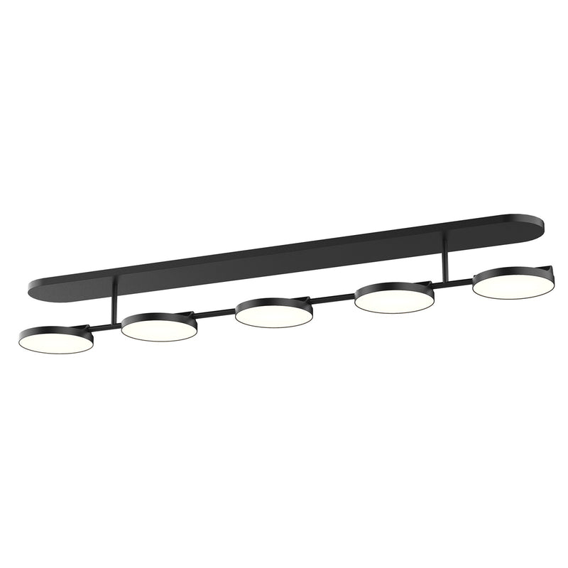 Kuzco Novel 37in 1-Light LED Vanity Light | Modern Black and Acrylic Light Guide | Bathroom Vanity & Damp Location | 3225lm 3000K | Model VL72237-BK
